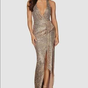Gold Sequin Gown